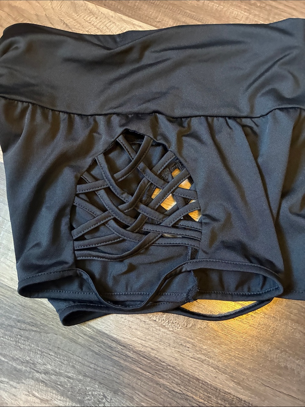 2 Pairs Of Black Strappy Bikini Bottoms- Size Medium- NWOT - Picture 10 of 14